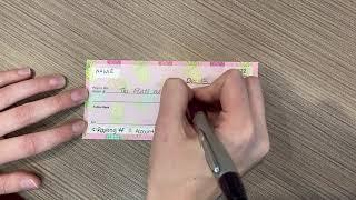 How to Write a Check