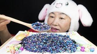 ASMR GALAXY CANDY 갤럭시캔디 리얼사운드 먹방 宇宙キャンディ EATING SOUNDS MUKBANG!!