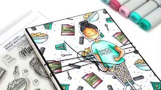 Copic Coloring with Mindy Baxter & Essentials by Ellen Binge Watching Lady