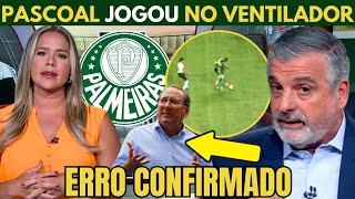 VERGONHA! PALMEIRAS FOI "GARFADO" E PASCOAL FICOU REVOLTADO AO VIVO.