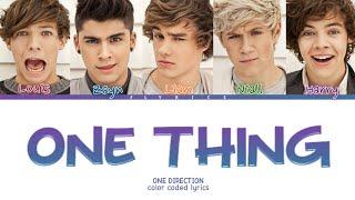 One Direction - One Thing Lyrics (Color Coded Lyrics)