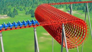 Horizontal Spiral Roller Coaster – Planet Coaster 2