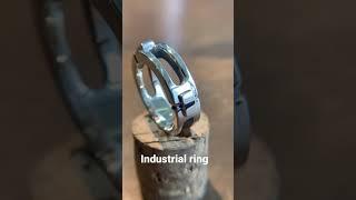 Mecanical mens ring,industrial jewelry,made in japan,sterling silver#shorts