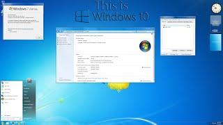 Fully transforming Windows 10 into Windows 7