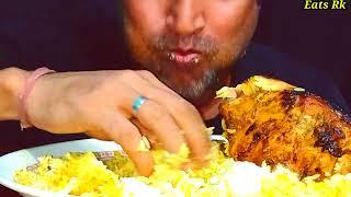 Asmr Eats Rk Chicken Rost chicken biryani eating show #eatsrk #asmreatsrk #eatingshow