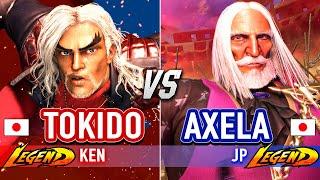 SF6  TOKIDO (Ken) vs AXELA (JP)  Street Fighter 6 High Level Gameplay