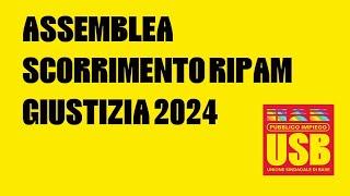 Assemblea scorrimento ripam giustizia 2024