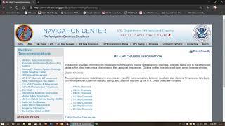 HF Shortwave Maritime communications channels information