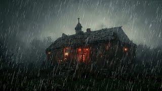 You will fall asleep in 3 minutes with heavy rain poured down like big stream on metal roof at night