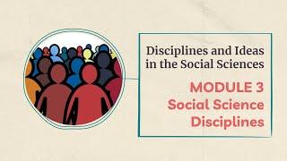 DISS Q1-M3: Social Science Disciplines