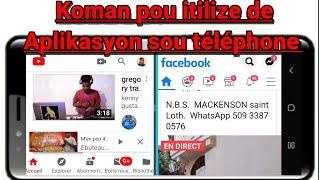 Koman pou itilize de aplikasyon sou telefon ou