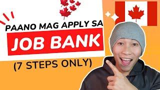 PAANO MAG APPLY SA JOB BANK CANADA#canadalife #buhaycanada #ofwcanada #jobbank #cook #temporaryvisa