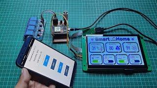 ESP32 Smart Home Automation using DWIN HMI Display