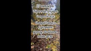 27 октября Параскева Грязнуха, приметы #27октябряприметы #27октябряпараскевагрязнуха