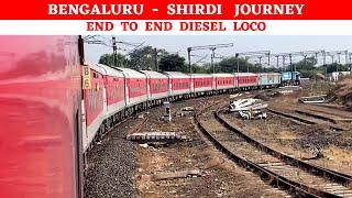 Bengaluru to Shirdi Journey | Mysuru Sainagar Shirdi Express | Diesel Loco | 2 reversals