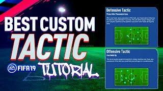 BEST CUSTOM TACTIC FOR FIFA 19 (Defenders Stay Back And Pressure, Attackers Make Runs)