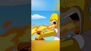 Homer Breathes Fire at Bart  #simpsons #shorts