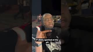 DIDDY Spotted at the car meet with BABYOIL #carmeet #diddy #srt