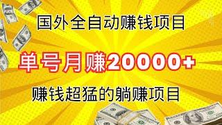 国外CPA lead全自动网赚项目！新手小白也可以按照赚钱教程操作，单号月赚3000美金！可放大操作！赚钱超猛的网赚项目！