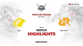 ONIC vs RRQ Hoshi HIGHLIGHTS MPL ID S15 | RRQ VS ONIC ESPORTSTV