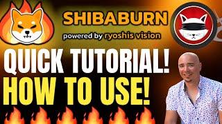 SHIBABURN QUICK TUTORIAL: BURNING SHIBA INU COIN IS THIS EASY!