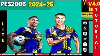 PES 6 - Gudpley Patch Season 2025 V.4 Lite Edition (PC) | TUTORIAL