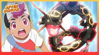 Liko and Roy Encounter Black Rayquaza  Pokémon Horizons: The Series | Netflix After School