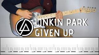 LINKIN PARK - GIVEN UP | Guitar Cover Tutorial (FREE TAB)