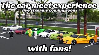 Throwing a car meet with fans! *live streams coming soon* (Roblox SWFL)