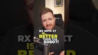 The RX 9070 XT is BETTER than the RTX 5080?!  #gpu #amd #nvidia #pcbuild #pcgaming #pc #graphics