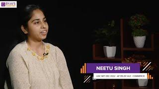 Neetu Qualified UGC NET Exam in Commerce with 99.29%ile | Toppers Strategy | BYJU'S Spotlight