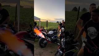 Loude Bmw S1000 rr extreme fire flam || S1000 Exhaust 