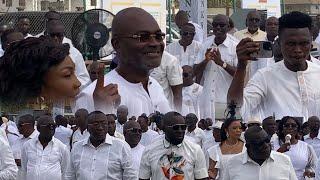 Kennedy Agyapong surprises Despite and Ofori Sarpong at their thanksgiving service.