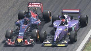 Max Verstappen vs Jos Verstappen | Toro Rosso 2015 vs Simtek 1995 at Monza