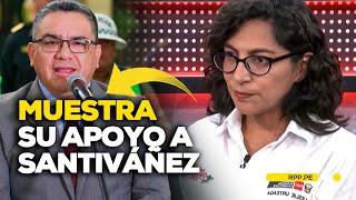 Leslie Urteaga muestra apoyo a Juan José Santiváñez #PDFRPP | ENTREVISTA