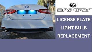 TOYOTA CAMRY 2018 - 2024 LICENSE PLATE LIGHT REPLACEMENT