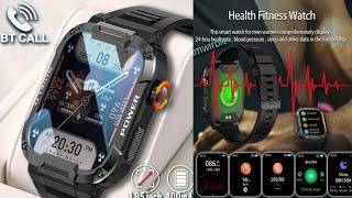 1.85 Inch Rugged Military Smartwatch for Android and iOS