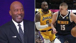 "LeBron & Anthony Davis will COOK Jokic tonight" - James Worthy update on Lakers start lineup game