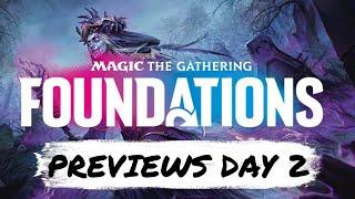 Mtg Foundations Previews Day 2 | Wild Lifegain Stuff and Aetherdrift Cards | Mtg