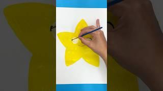 Easy Twinkle painting for toddlers ⭐️ #painting #baby #acrylicpainting