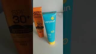 Dermopal sunscreen vs everysun sunscreen