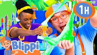 Blippi's Dino Adventure: Slime Egg Surprise! | Blippi's Playdate | Educational Videos for Kids