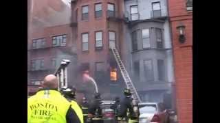 Tribute to the Boston Fire 3-26-14 Beacon Street.