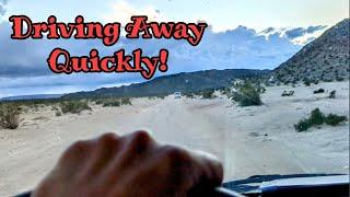 We got chased out of our campsite on public land! It was intense! van life ️