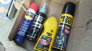 Motomax Bike Grooming & Chain Cleaning Kit  - Grand Pitstop Groller - WD40 Hacks Pulsar RS200