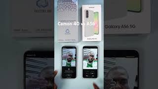 Camon 40 vs A56 Ai features #viralshort #smartphone #ronaldobicyclekick #viralvideo