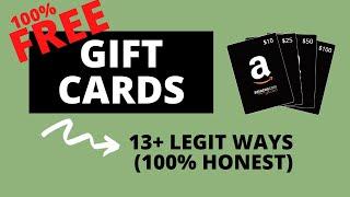 How to Earn Free Gift Cards... 13 Ways (100% Honest)