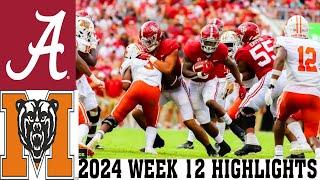 Alabama vs Mercer  [FULL GAM] Highlights WEEK 12 (NOV 16, 2024) | 2024 College Football Highlights