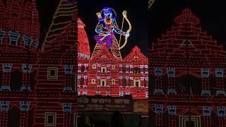 Ram Mandir Pandal | Santosh Mitra Square| Durga Puja 2023 #shortsfeed #viral @DigantasTravelDiary