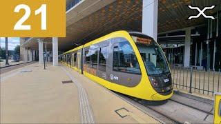  U-OV Utrecht Tramlijn 21 Cabinerit P+R Science Park - IJsselstein-Zuid | CAF Urbos 100 2022